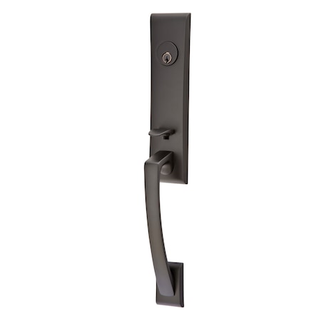 Emtek Flat Black Handleset 4815GTUS19 4815GTUS19